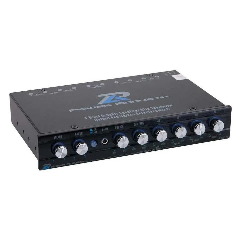 Power Acoustik PWM-16 equalizzatore auto 4 bande con preamp