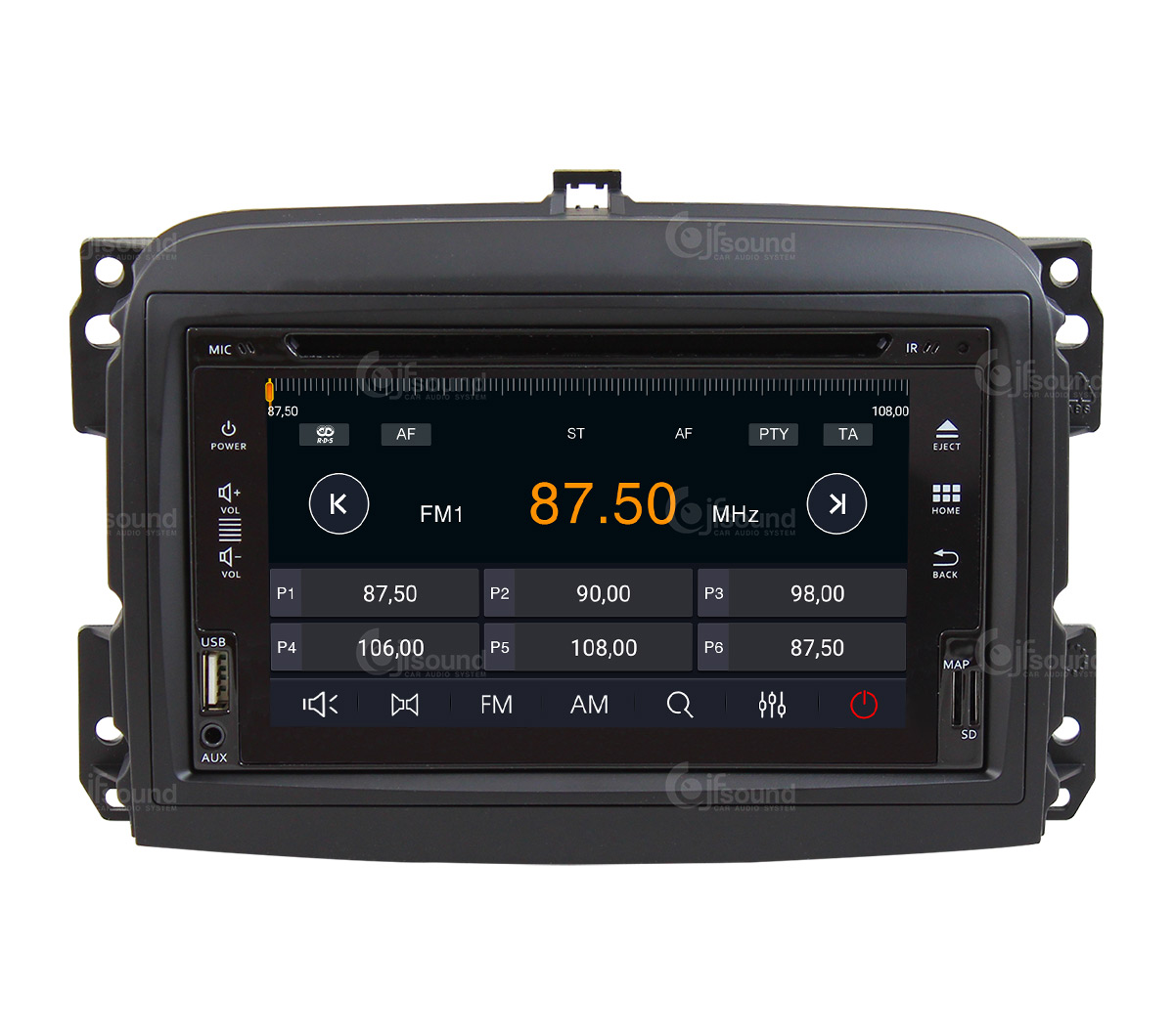 JFSound X9C-PRO JF-222-X9C-FLO-PRO autoradio Android Fiat 500L 4G