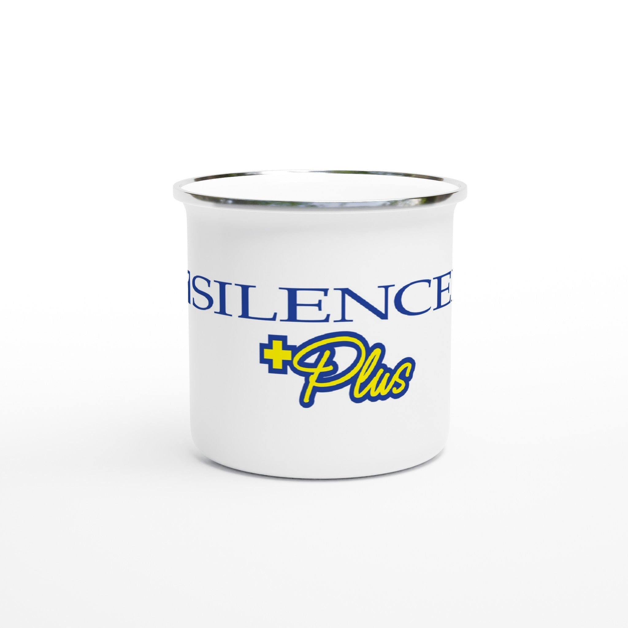 Silencer Plus Tazza Smaltata 12oz Bianca Metallo