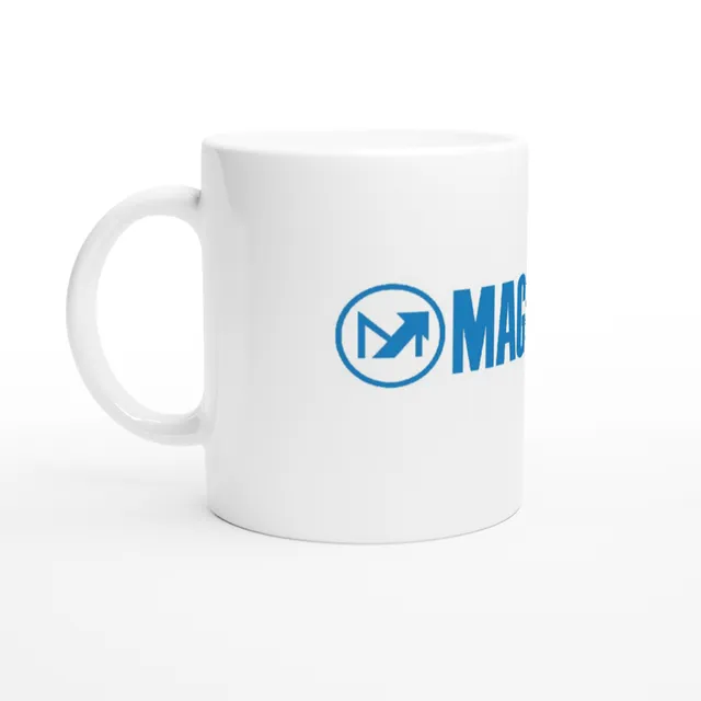 Magnedyne Merch tazza ceramica bianca 11oz microonde
