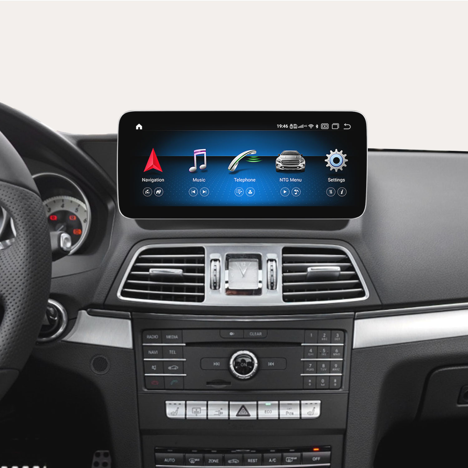 JFSound JF-032ECO-NTG5.0 sistema multimediale Mercedes Classe E Coupé