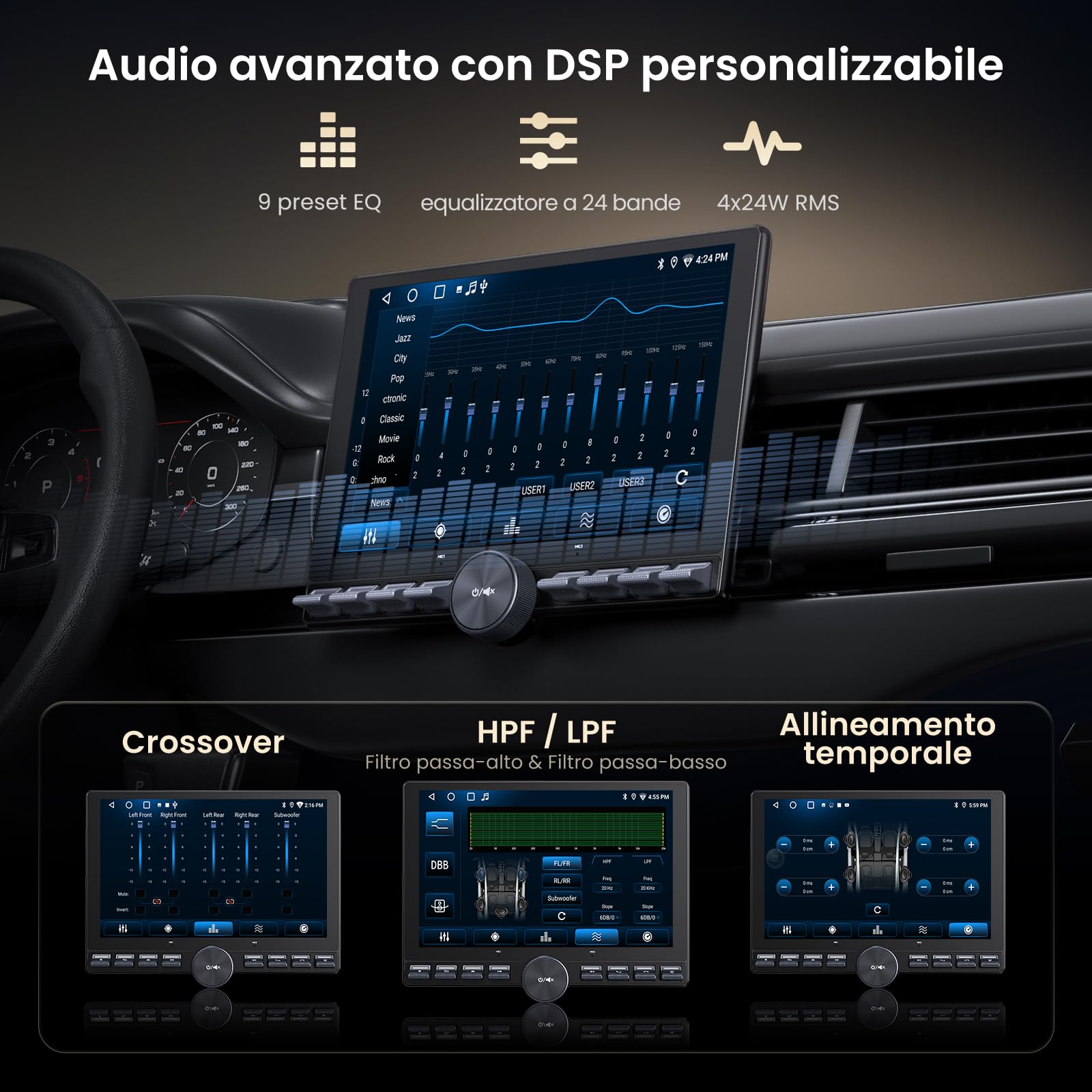 ATOTOZONE Car Stereo A5L Autoradio Android 10,1" QLED