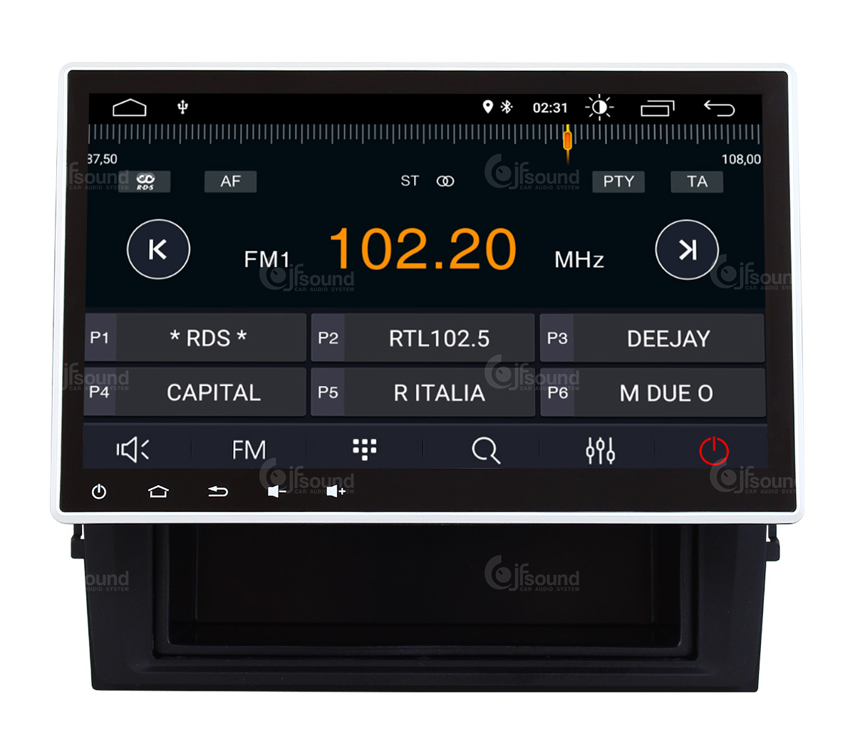 JFSound X7C-PRO JF-011-X7C-WT-PRO autoradio Android Transporter DSP