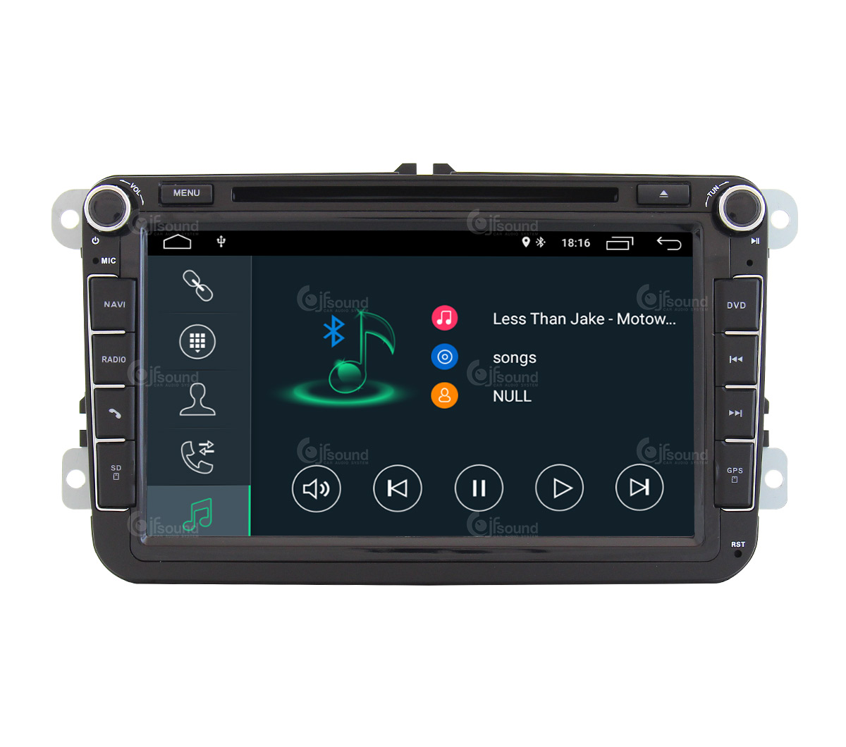 JFSound X7C-PRO JF-038W6-X7C-PRO autoradio Volkswagen DSP