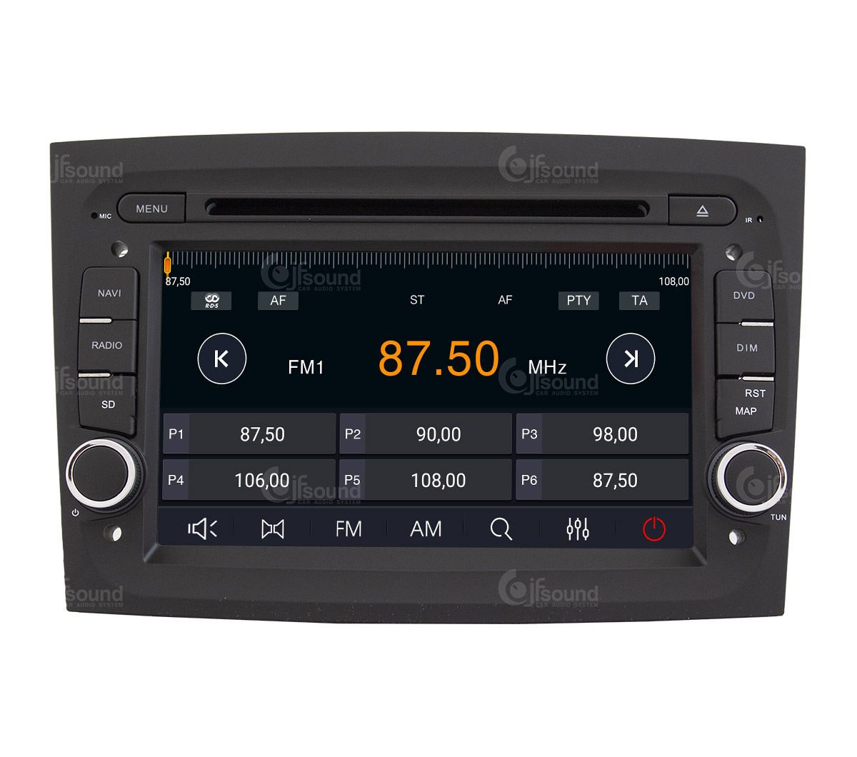 JFSound X9C-PRO JF-037FD-X9C-PRO autoradio per Fiat Doblò 4G