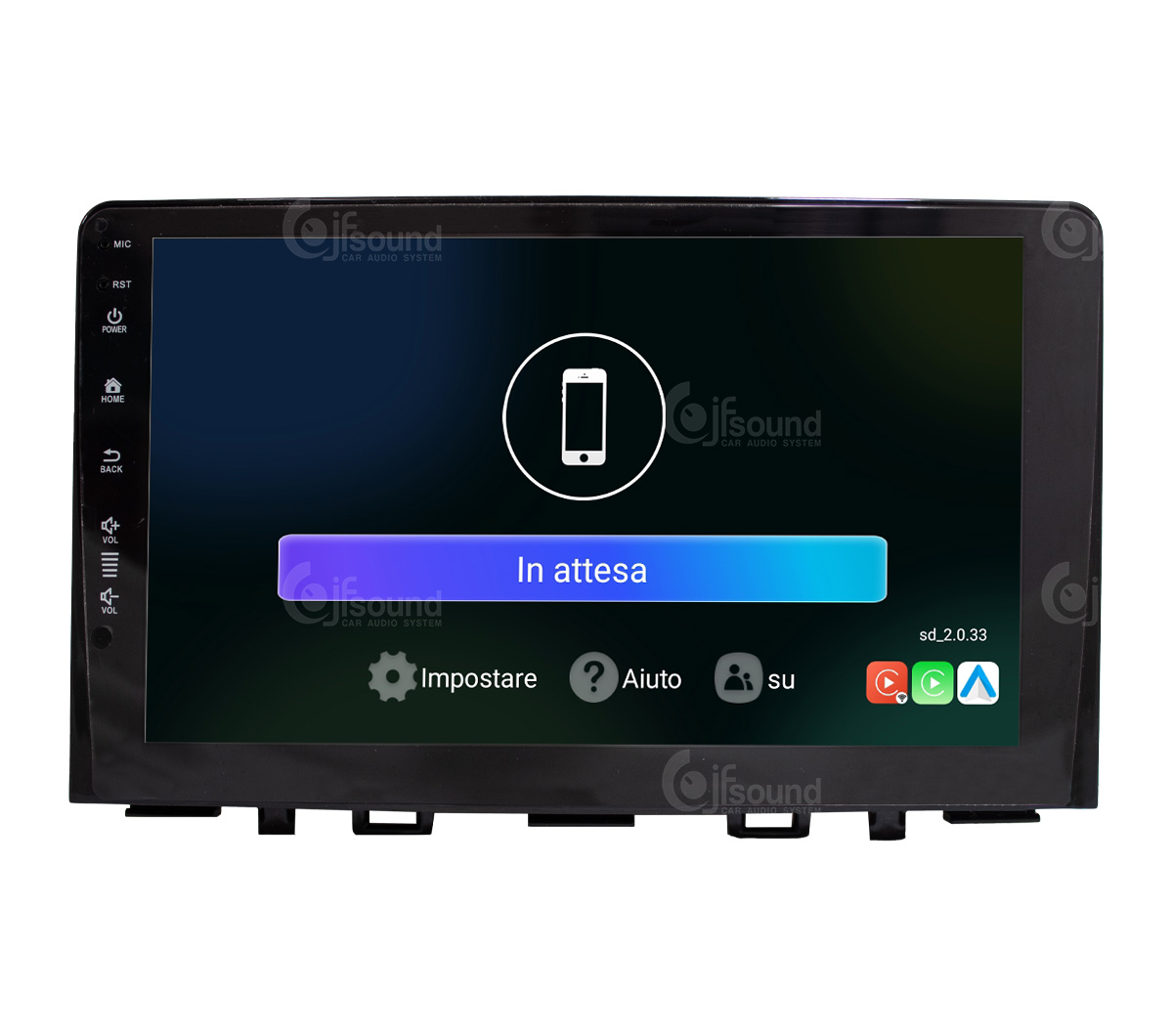 JFSound UP-PRO JF-039KR-UP-1-PRO autoradio per Kia Rio Stonic CarPlay