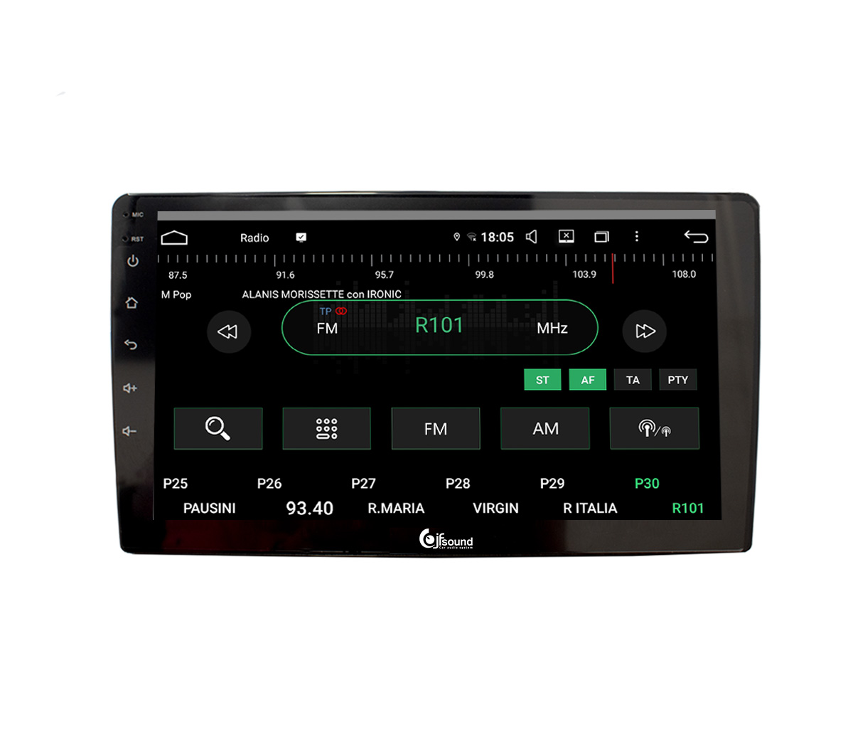 JFSound UP-PRO JF-139D3 autoradio Android per DR EVO 3