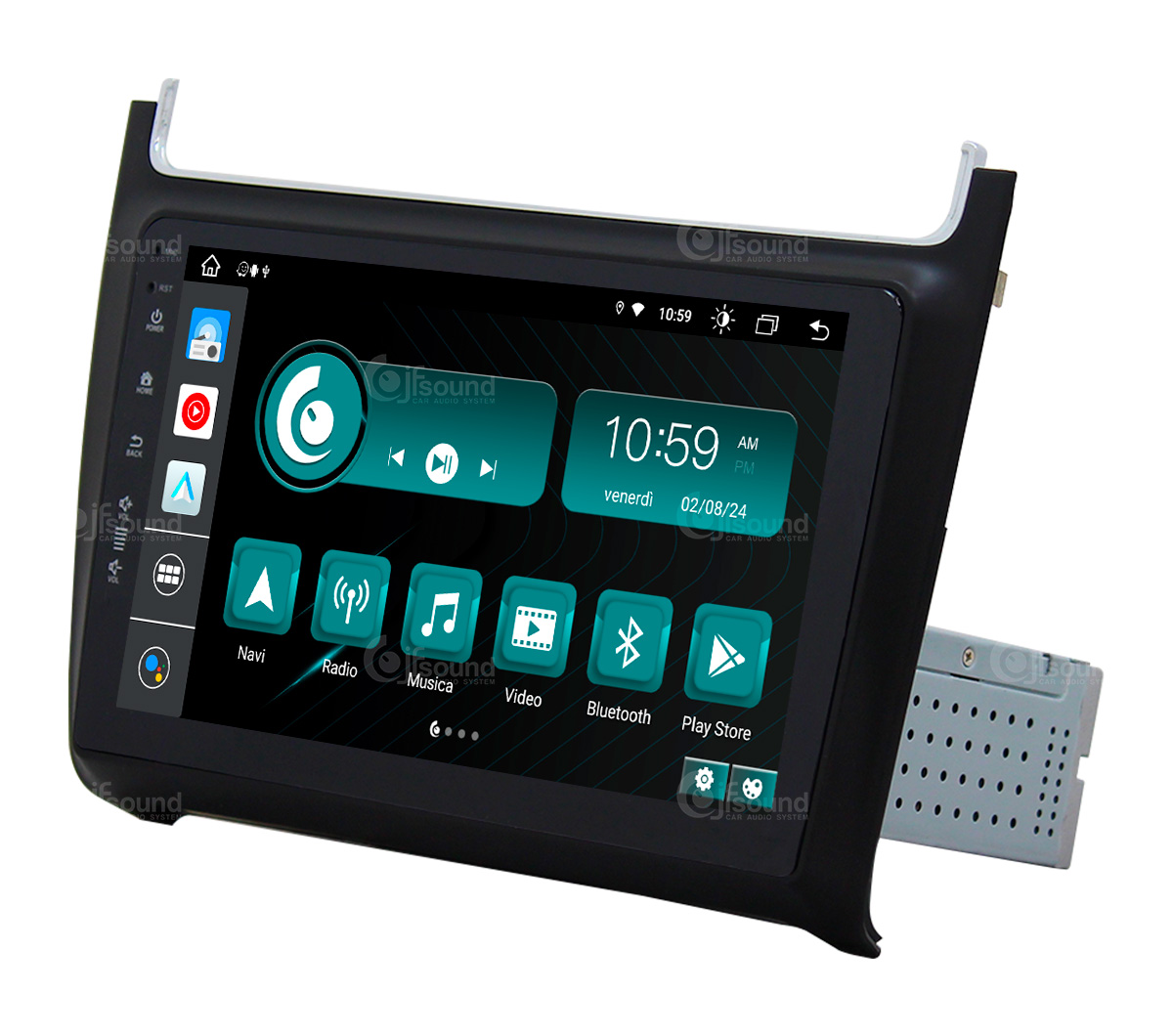 JFSound X9C-PRO JF-231WP autoradio Android Polo 4G retrocamera