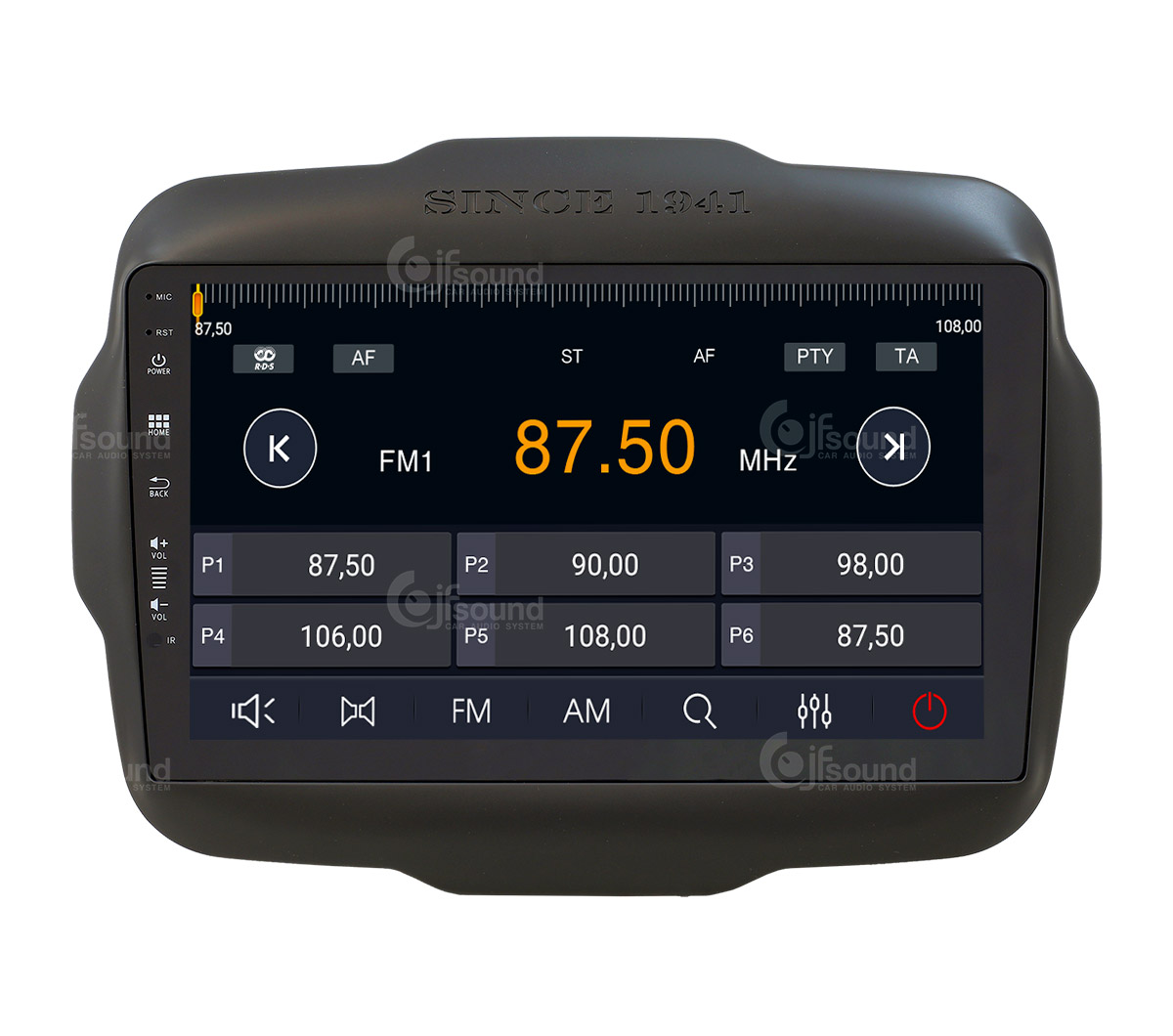 JFSound X9C-PRO JF-039JR Autoradio per Jeep Renegade 4G