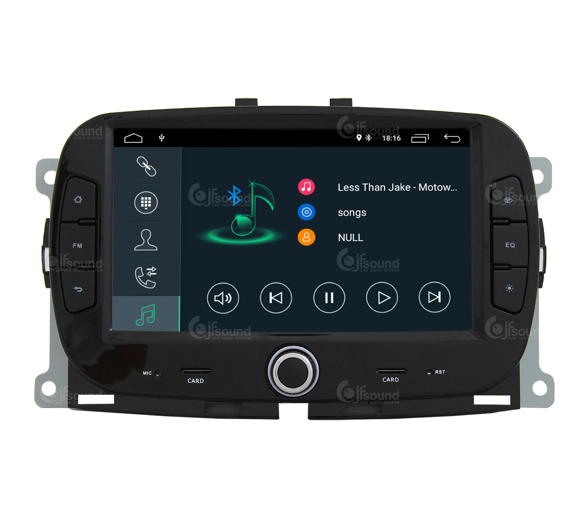 JFSound X7C-PRO JF-137F5 autoradio Fiat 500 con DSP
